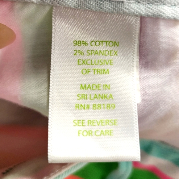 Lilly Pulitzer Women's Colorful Striped Pants Skinny Dnim5 Pockets, sz 2 - Picture 12 of 15